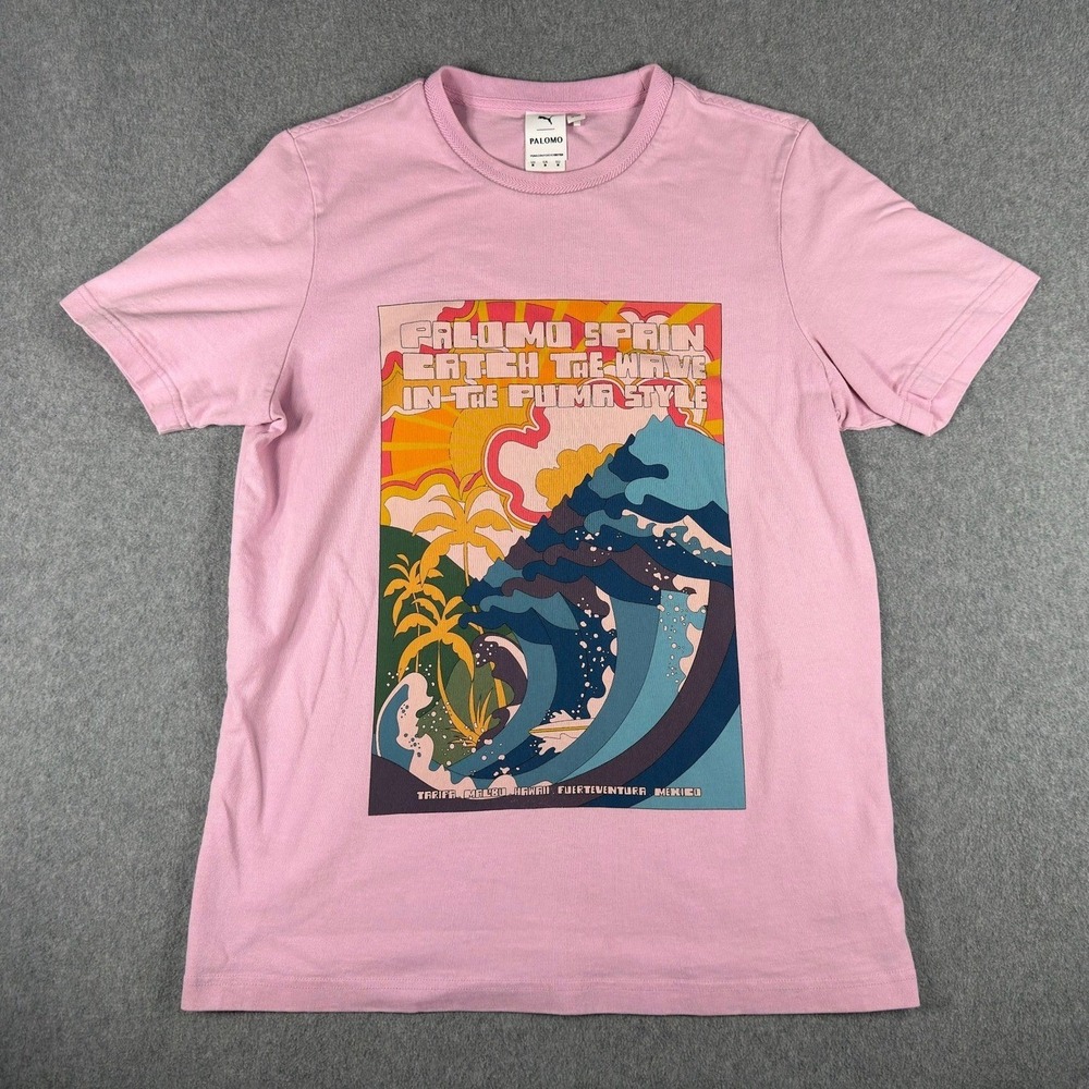 Puma x Palomo Spain Shirt Pink Size M Catch The Wave